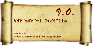 Vásári Otília névjegykártya